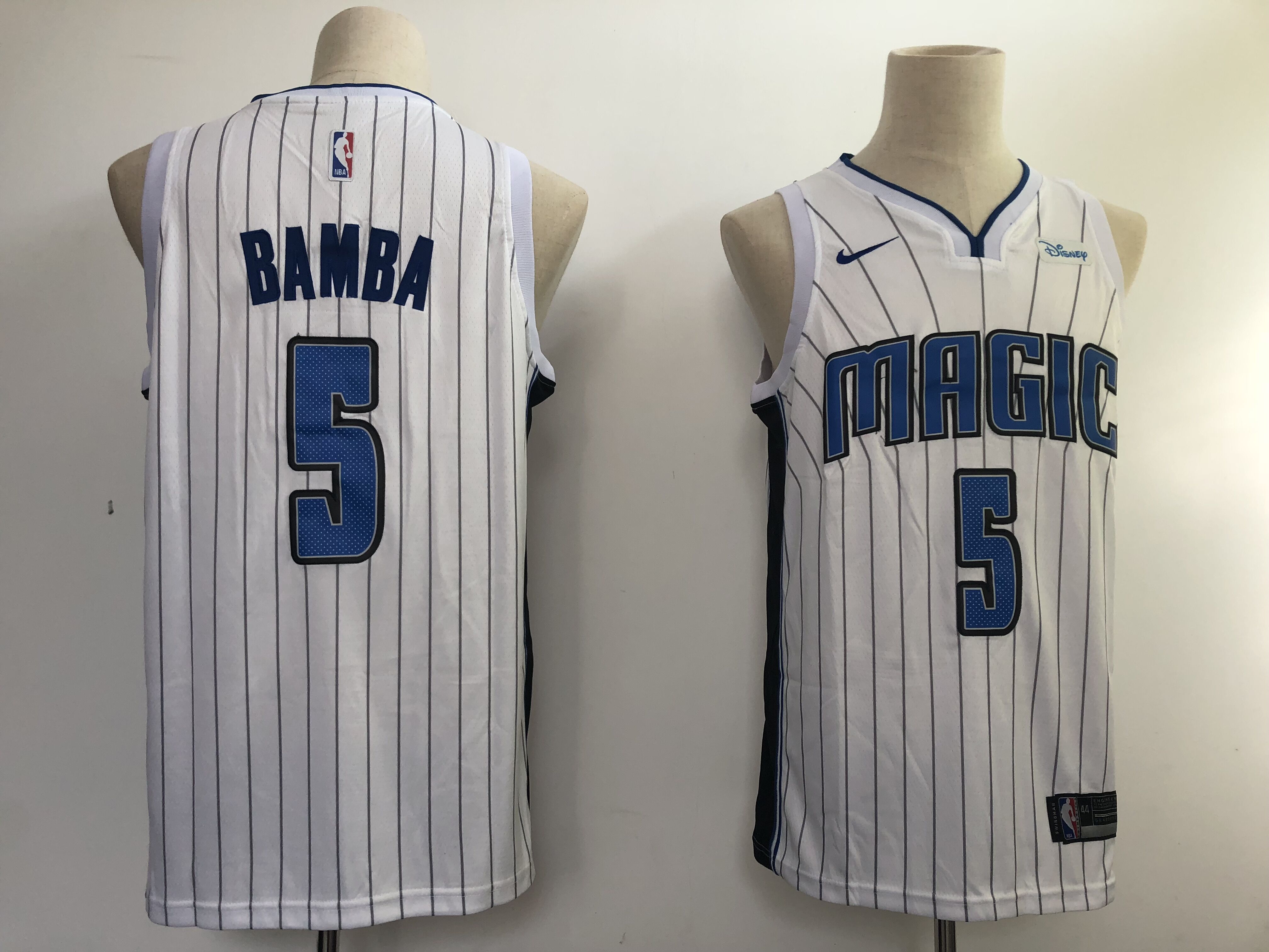 Men NBA Orlando Magic #5 Bamba white game Nike NBA Jerseys->orlando magic->NBA Jersey